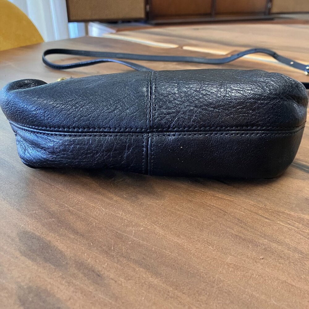 Coach Ashley Python Leather Crossbody Bag Black S… - image 9